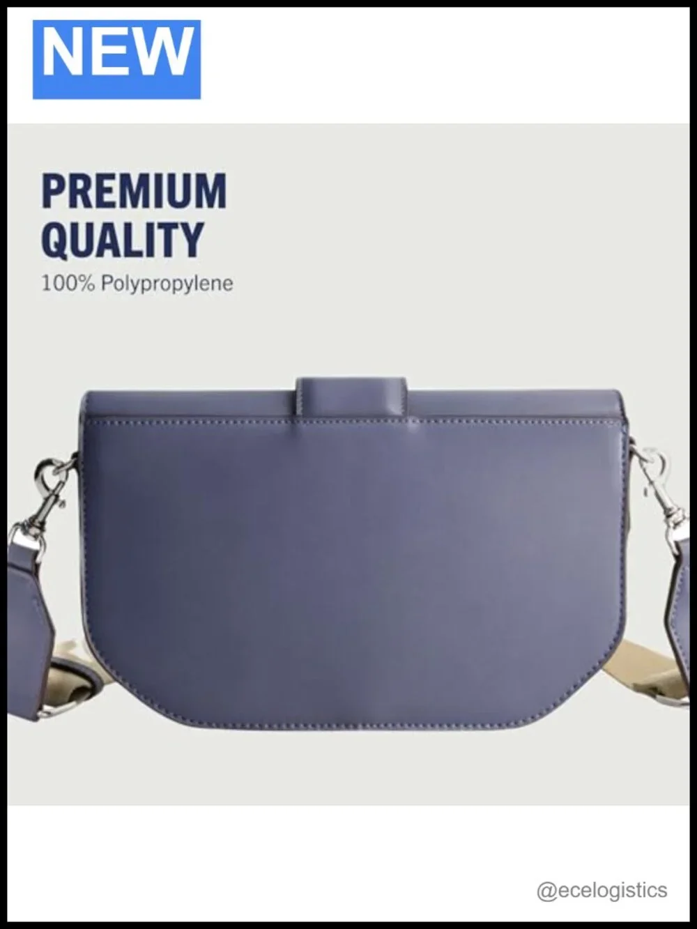 Faux Leather Saddle Crossbody Purse with Adjustable Strap